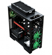 Корпус GameMax G536-B (без БП, ATX, USB3.0, подсветка Green, black)