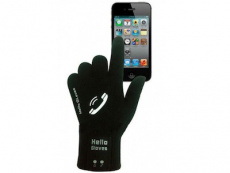 Гарнитура Qumo Talking Gloves (в виде перчаток (размер M, чёрные), беспроводная, Bluetooth 2.1, до 10м., 160mAh, в режиме ожидания/разговора - 10дней/12 часов)