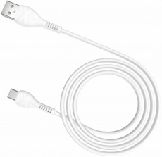 Кабель USB 2.0 Am - Type-C 1.0m (X37 Cool power, 3A, быстрая зарядка, white) hoco
