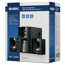Колонки Sven SPS-1820 (18W + 2x11W, ПДУ, FM, USB, SD, MP3, black)