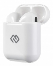 Гарнитура Digma TWS-10 (вкладыши, беспроводная, Bluetooth 5.0, с микрофоном, до 3 часов работы от батареи, white)