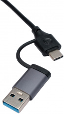 USB 3.1 HUB Gembird UHB-C444 (4 порта, 2xType-C, USB2.0, USB3.0, 0.15m, grey)