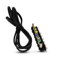 Зарядное устройство для ноутбука Crown CMLC-3230 (вход 220V, выход 12/15/16/18/19/20V, USB 2A, 120W, black)