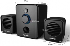 Колонки FUMIKO CABINET (6W, USB, black)