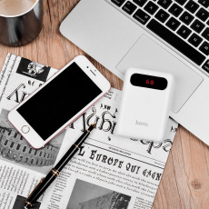 Внешний аккумулятор hoco B20 Mige (литиевая, 10000mAh, выход 2.1A, white)