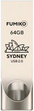 Флеш накопитель USB 2.0 64Gb FUMIKO SYDNEY (FSY-05, silver)