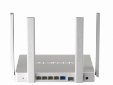 Роутер Keenetic Giga (KN-1010) (300/867Mbps, 2.4/5GHz, 4 port, 1000Mbps, 4 внешние несъёмные антенны 5dBi, порт SFP, 2*USB, USB Printer/FTP Server/3G/4G/LTE, grey-white)