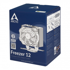 Вентилятор ARCTIC Freezer 12 (1150/1151/1155/1156/2011/2011-v3/2066/AM2/AM3/AM4/FM1/FM2, 92mm, Al, 0-2000rpm, 0-25dBa, 3 тепловые трубки, 4pin, 130W) RTL