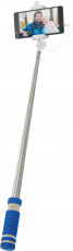 Держатель Monopod для селфи Defender Happy Moment! (для устройств до 9cm, телескопический (13.8-50.8cm), металлический, blue-silver)