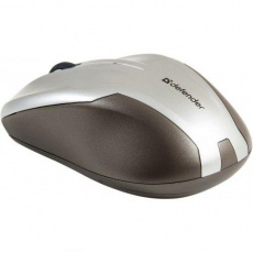 Мышь беспроводная Defender Optimum MM-165 Nano (optical, 1200dpi, 2*AAA, silver)