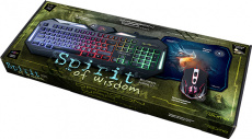 Набор клавиатура + мышь + коврик QUMO Spirit Of Wisdom (black)