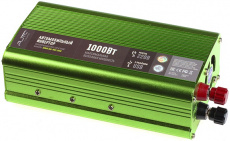 Преобразователь напряжения QUMO QAI-902-1000 (Inv 002) (12V входное, 220V выходное напряжение, на клеммы, USB 1A, мощность 1000W)