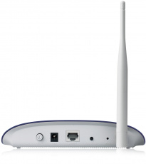 Усилитель беспроводного сигнала TP-LINK TL-WA730RE (150Mbps, 2.4GHz, 1 port, 100Mbps, 1 внешняя несъёмная антенна 4dBi, white-blue)