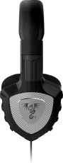Наушники QUMO Champion GHS 0001 (полноразмерные закрытые, c микрофоном, игровые, регулятор, 2.0m, black-silver)