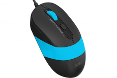 Мышь A4Tech Fstyler FM10 (USB, optical, 1600dpi, 1.5m, black-blue)