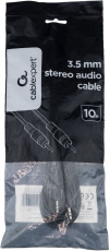 Кабель аудио 3.5mm Jack (m) - 3.5mm Jack (m) 10.0m (CCA-404-10M-N, black) Cablexpert