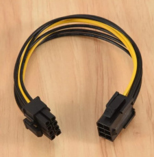 Переходник PCI-Express 6pin блока питания - PCI-Express 6+2pin видеокарты