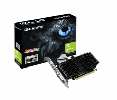 Видеокарта Gigabyte GF GT710 1Gb (GV-N710SL-1GL, 64bit, DDR3, DVI+HDMI+CRT) RTL