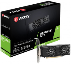 Видеокарта MSI GF GTX1650 4Gb (GTX 1650 4GT LP OC, 128bit, GDDR5, DVI+HDMI+DP) RTL