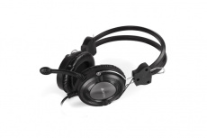 Наушники A4Tech HS-19-1 (полноразмерные закрытые, c микрофоном, регулятор, 2m, grey)
