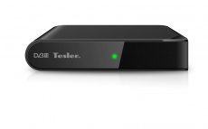 Тюнер для цифрового ТВ внешний / Медиа-проигрыватель Tesler DSR-330 (1080p, DVB-T/T2, HDMI, USB, Time Shift, black)