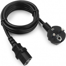 Кабель питания (PC-186-1-1M, сис. блок - розетка, 1.0m, 1мм2, black) Cablexpert