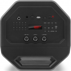 Колонка Sven PS-600 (50W, портативная, аккумулятор 4000mAh, Bluetooth v.5.0, микрофон, громкая связь, AUX, USB, MicroSD, FM, MP3, black)