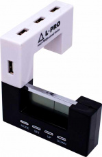 USB 2.0 HUB L-PRO #1124 (4 порта, black-white)