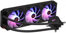 Водяное охлаждение ARDOR GAMING Frostwave 360 SC V2 (1150/1151/1155/1156/1200/1700/1851/2011/AM4/AM5, Радиатор: Al, Водоблок: Cu, 3 вентилятора: Hydro, 120mm, 800-1800rpm, 33dBa, 4pin, PWM, ARGB LED, Помпа: 2500rpm, 30dBa, 3pin, 300W, black) RTL
