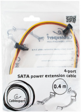 Удлинитель питания SATA (m) -> 4xSATA (f) (CC-SATAMF-03, 0,4m) Cablexpert