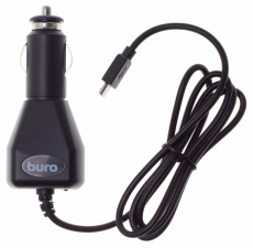 Зарядное устройство от прикуривателя Buro XCJ-048-EM-1A (12/24V, 1А, кабель microUSB 1m, black)