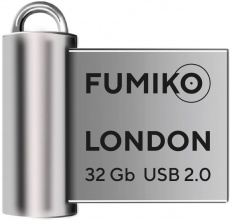Флеш накопитель USB 2.0 32Gb FUMIKO LONDON (FLO-04, silver)