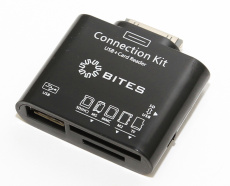 Карт-ридер 5bites ALL-IN-ONE (RES-104BK, для планшетов Samsung серии GALAXY, SD, microSD, miniSD, MS, M2, MMC, black, USB2.0)