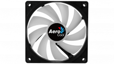 Вентилятор AeroCool Frost 12 (120x120x25mm, Sleeve, 1000rpm, 24dBa, 3+4pin, RGB fixed LED, black-white) RTL
