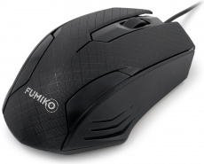Мышь FUMIKO BLAZE FMW-03-K (USB, optical, 1000dpi, 1.2m, black)