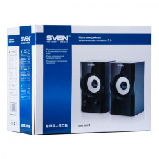 Колонки Sven SPS-605 (2x3W, black-silver)
