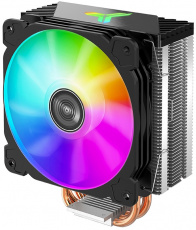 Вентилятор JONSBO CR-1000 ARGB (1150/1151/1155/1156/1200/1700/FM1/FM2/AM2/AM3/AM4, 120mm, Al, 700-1800rpm, 21-37dBa, 4 тепловые трубки, DTH, 4pin, 140W, ARGB LED, black) RTL