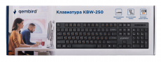 Клавиатура беспроводная Gembird KBW-250 (мультимедийная, black)