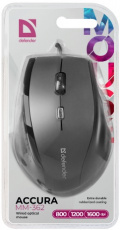 Мышь Defender Accura MM-362 (USB, optical, 1600dpi, black)