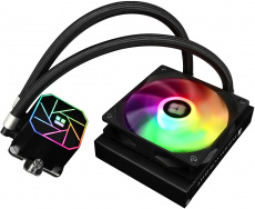 Водяное охлаждение Thermalright Aqua Elite 120 V3 (1150/1151/1155/1156/1200/1700/1851/2011 square/2066/AM4/AM5, Радиатор: Al, Водоблок: Cu, 1 вентилятор: 120mm, S-FDB, <1500rpm, <26dBa, 4pin, PWM, ARGB LED, Помпа: 3300rpm, 23dBa, 4pin, PWM, 160W, black) R