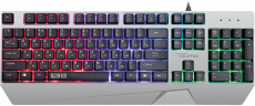 Клавиатура QUMO Twins K68 (USB, радужная подсветка, игровая, съёмные панели white/black)