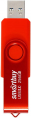 Флеш накопитель USB 3.1 256Gb Smartbuy Twist (SB256GB3TWR, 30/20MB/s, red)