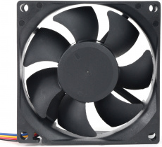 Вентилятор Gembird D8025HM-4 (80x80x25mm, Hydro, <3000rpm, <35dBa, 4pin, PWM, black) OEM