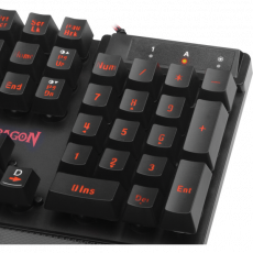 Клавиатура Redragon YAKSA K505 (USB, игровая, 7 цветов подсветки символов, подставка под запястья, black)