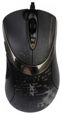 Мышь A4Tech F4 (USB, optical, 3000dpi, игровая, black)