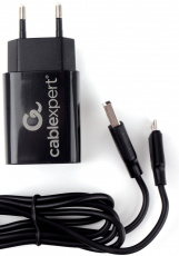 Адаптер питания Cablexpert MP3A-PC-35 (100-240V - 2x USB, 2.4A, 12W, кабель micro USB 1m, black)