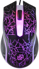 Мышь Oklick SHADOW 395M (USB, optical, 1500dpi, игровая, подсветка, 1.35m, black)