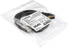 Кабель HDMI (m) - DVI (m) 1.8m (EX-CC-HDMIM-DVIM-1.8, с позолоченными контактами, black) ExeGate