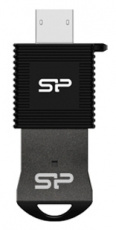 Флеш накопитель USB 2.0 8Gb Silicon Power Mobile T01 OTG + MicroUSB Reader, black