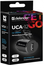 Зарядное устройство от прикуривателя Defender UCA-12 (12-24V, 1 USB разъём, 1A, black)